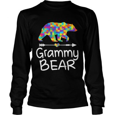 Grammy Bear Autism Awareness TShirt Autism Gift Longsleeve Tee