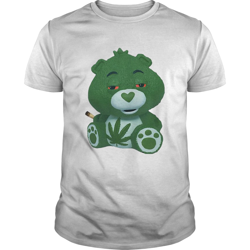 Bear green smoking Cannabis shirt