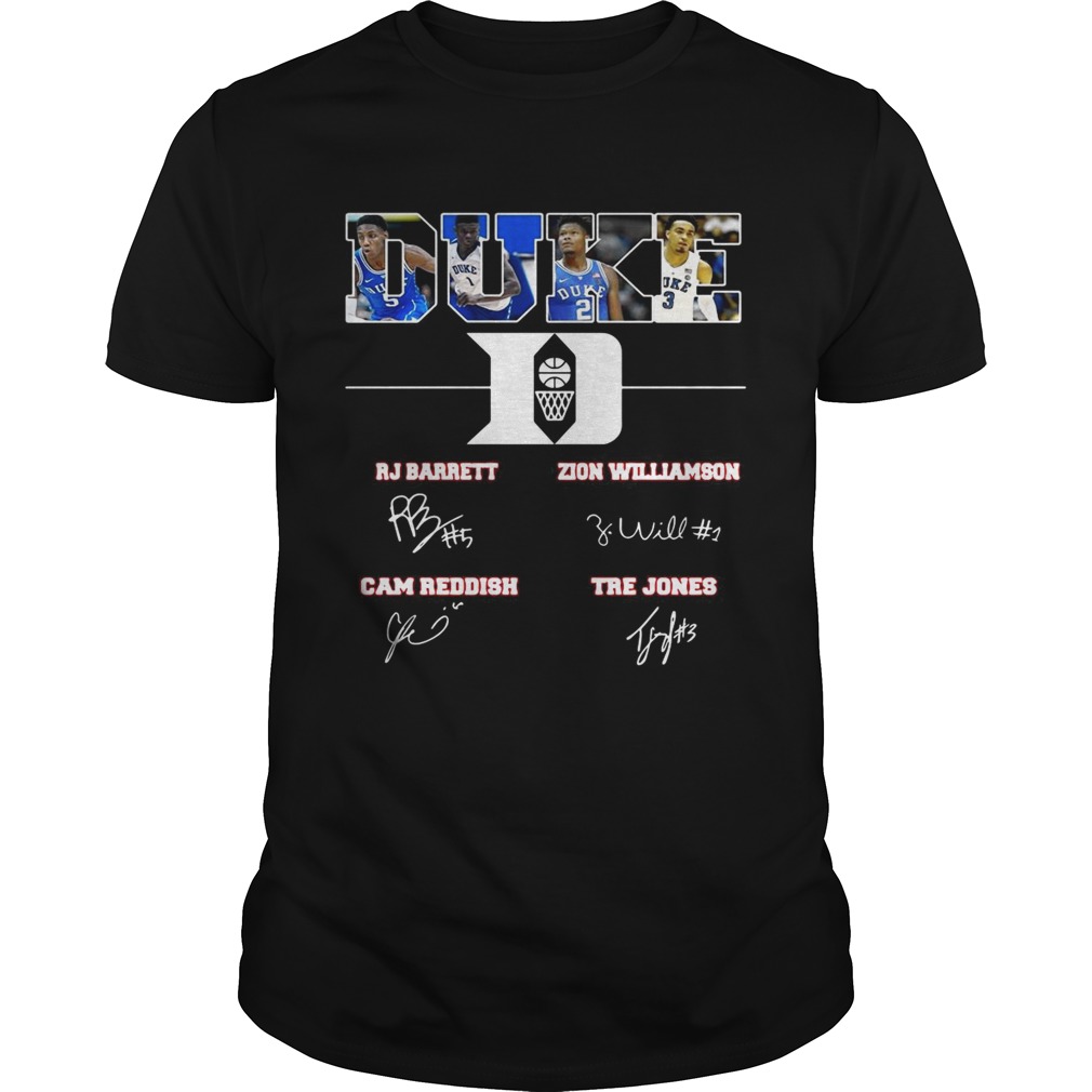 Duke Rj Barrett Zion Williamson signature shirt