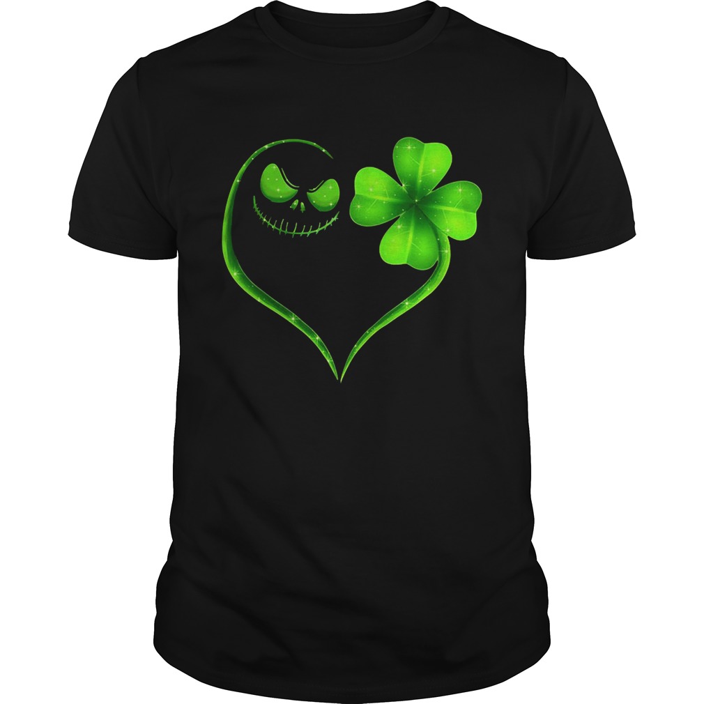 Jack Skellington and Irish Four Leaf Clover shirt