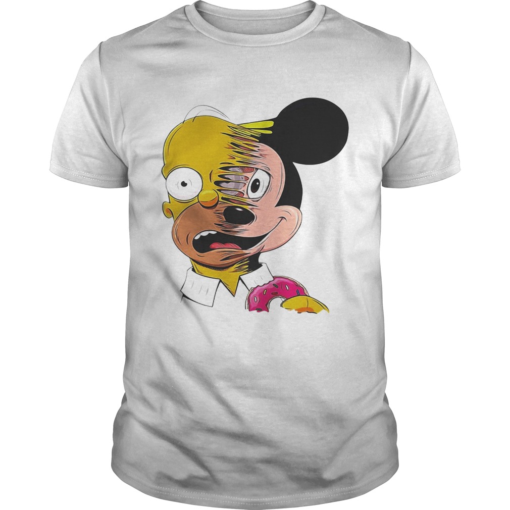 Simpsons and Mickey Mouse shirt