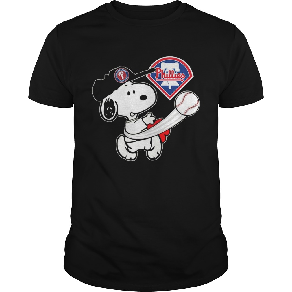 Snoopy Play Baseball T-Shirt For Fan Phillies Team