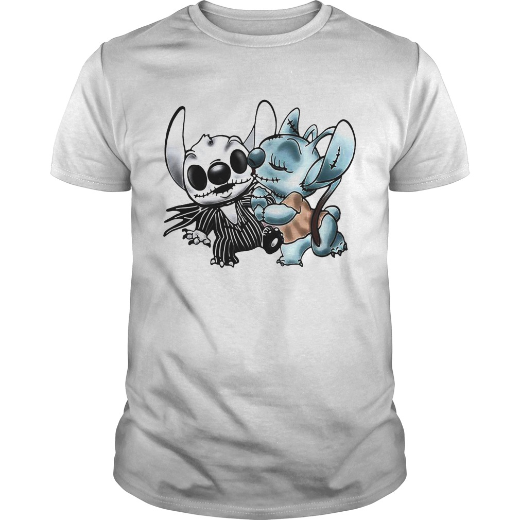 Stitch and Angel Jack Skellington The Nightmare Before Christmas shirt