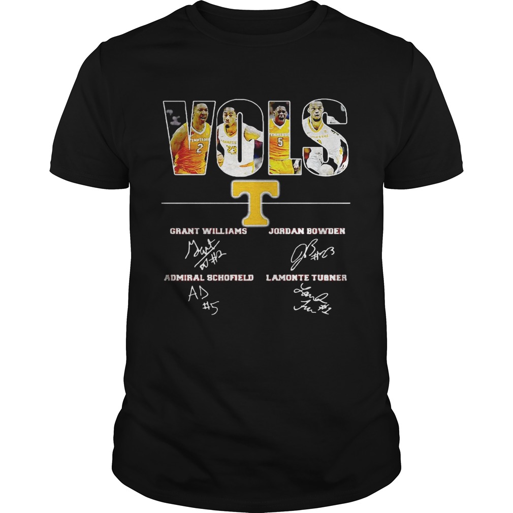 Tennessee Volunteers VOLS Grant Williams Jordan Bowden Admiral Schofield Lamonte Turner shirt