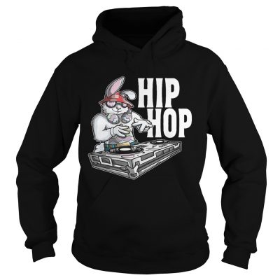 HIP HOP Bunny Easter Rabbit DJ Turntable Hoodie