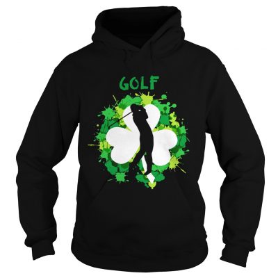 Hoodie Golf Shamrock Irish St Pattys Day Sport Shirt