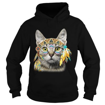 Hoodie Native American Cat shirt