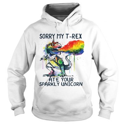 Hoodie Sorry my TRex ate your sparkly Unicorn shirt