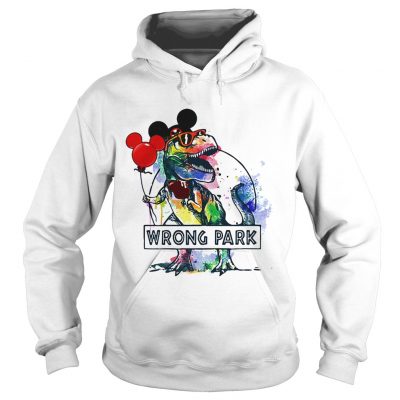 Hoodie TRex with Mickey Mouse ears wrong park shirt