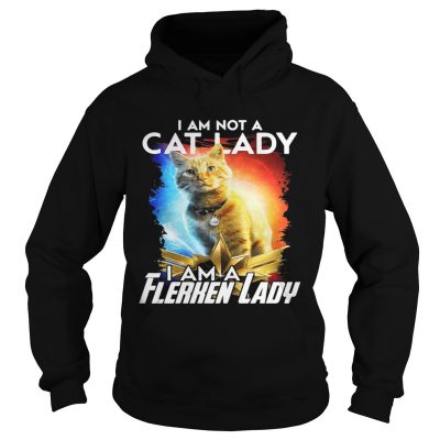 I am not cat lady I am a Flerken lady Captain Marvel hoodie