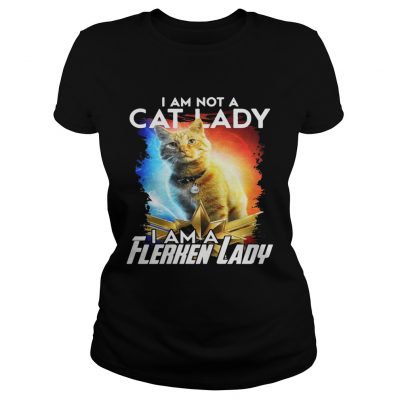 I am not cat lady I am a Flerken lady Captain Marvel ladies tee