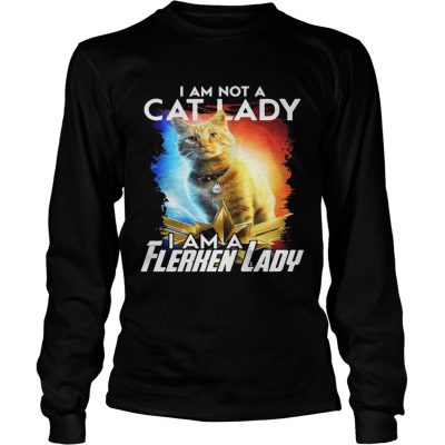 I am not cat lady I am a Flerken lady Captain Marvel longsleeve tee