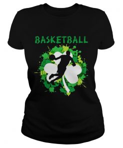 Ladies Tee Basketball Shamrock Irish St Pattys Day Sport Shirt For Basketball Lover Shirt