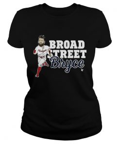 Ladies Tee Broad Street Bryce Harper Phillies WoMenTShirt