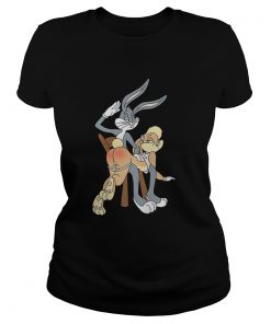 Ladies Tee Bugs bunny spanking Lola bunny shirt