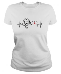 Ladies Tee Cool Dog Heartbeat Sweat Shirt