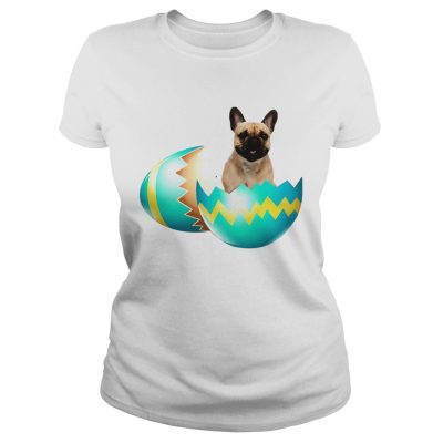 Ladies Tee Dog Easter Cute French Bulldog Egg Gift Shirt