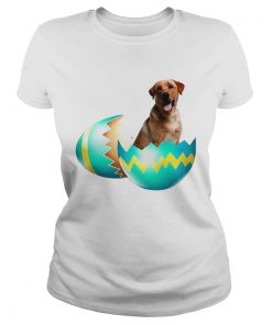 Ladies Tee Dog Easter Cute Labrador Egg Gift Shirt