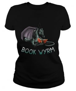 Ladies Tee Dragon Book Wyrm Shirt