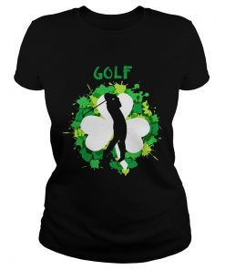 Ladies Tee Golf Shamrock Irish St Pattys Day Sport Shirt