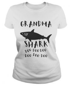 Ladies Tee Grandma shark doo doo doo shirt