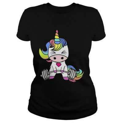 Ladies Tee Gym baby Unicorn shirt