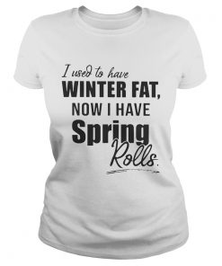 Ladies Tee I used to have winter fat now I have spring rolls shirt