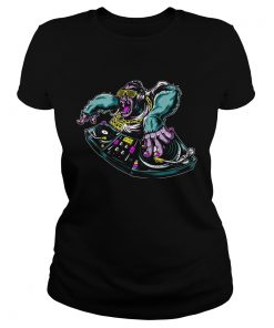 Ladies Tee Kingkong DJ Funny Gift Shirt