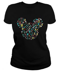 Ladies Tee Mickey Mouse Disney wine beer witch cocktails shirt