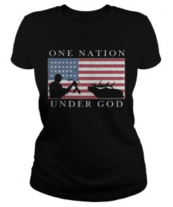 Ladies Tee One Nation Under God Shirt