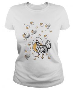 Ladies Tee Retro Roseanne Chickens Shirt