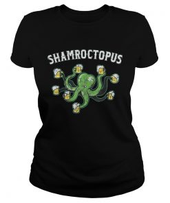 Ladies Tee Shame Octopus Beer Irish shirt