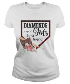 Ladies Tee Softball Diamonds are a girls best friend shirt