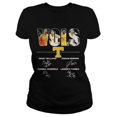 Ladies Tee Tennessee Volunteers VOLS Grant Williams Jordan Bowden Admiral Schofield Lamonte Turner shirt