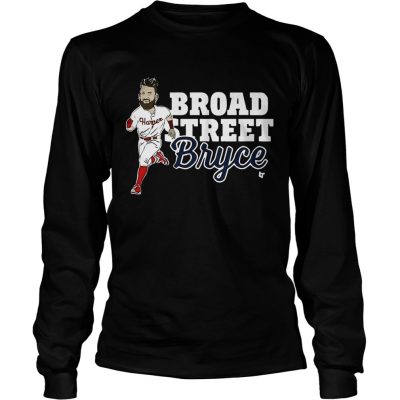 Longsleeve Tee Broad Street Bryce Harper Phillies WoMenTShirt