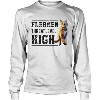 Longsleeve Tee Cat Flerken Threat Level High shirt