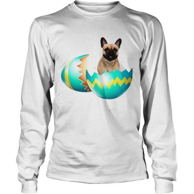 Longsleeve Tee Dog Easter Cute French Bulldog Egg Gift Shirt