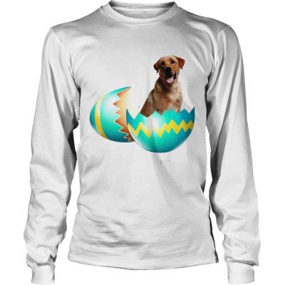 Longsleeve Tee Dog Easter Cute Labrador Egg Gift Shirt