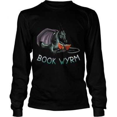 Longsleeve Tee Dragon Book Wyrm Shirt