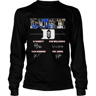 Longsleeve Tee Duke Rj Barrett Zion Williamson signature shirt