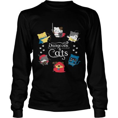 Longsleeve Tee Dungeons and cats shirt