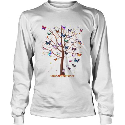 Longsleeve Tee Family Butterfly tree for lost people shirt