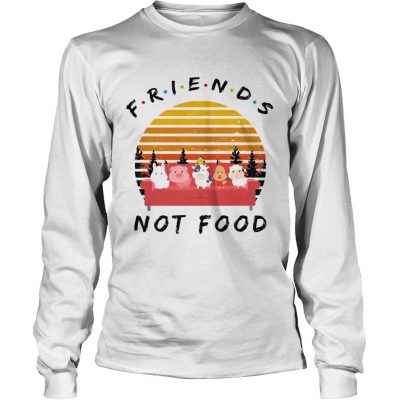 Longsleeve Tee Friends not food vintage sunset shirt