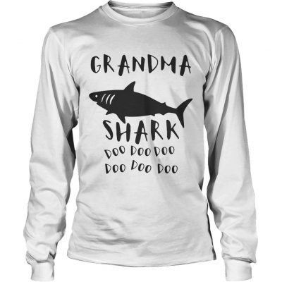 Longsleeve Tee Grandma shark doo doo doo shirt