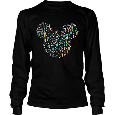 Longsleeve Tee Mickey Mouse Disney wine beer witch cocktails shirt