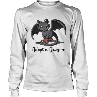 Longsleeve Tee Night Fury Toothless Adopt a Dragon shirt