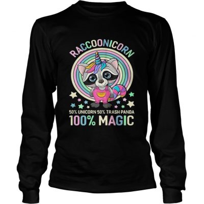 Longsleeve Tee Raccoonicorn 50 Unicorn 50 Trash Panda 100 Magic shirt