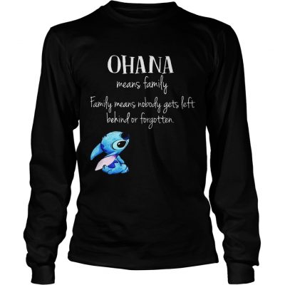 Longsleeve Tee Stitch Ohana Means Family Shirt