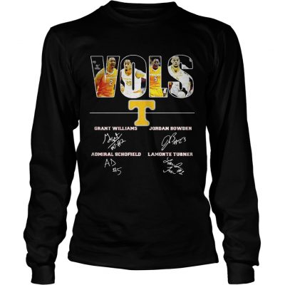 Longsleeve Tee Tennessee Volunteers VOLS Grant Williams Jordan Bowden Admiral Schofield Lamonte Turner shirt