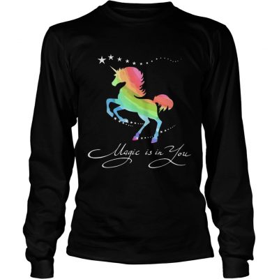 Longsleeve Tee Unicorn magic in you shirt